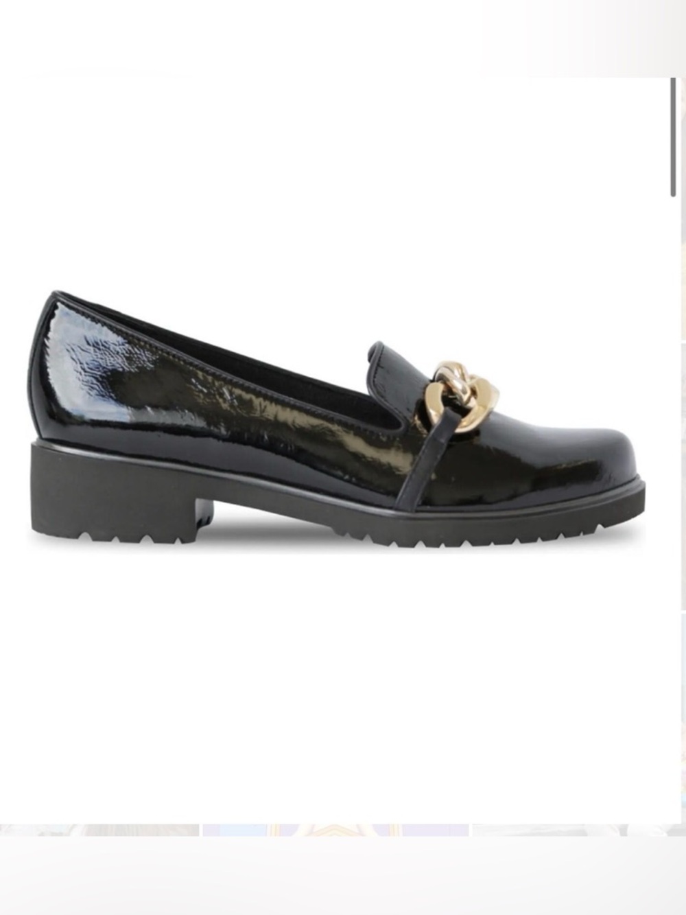 Munro Patent Leather Lug Loafer